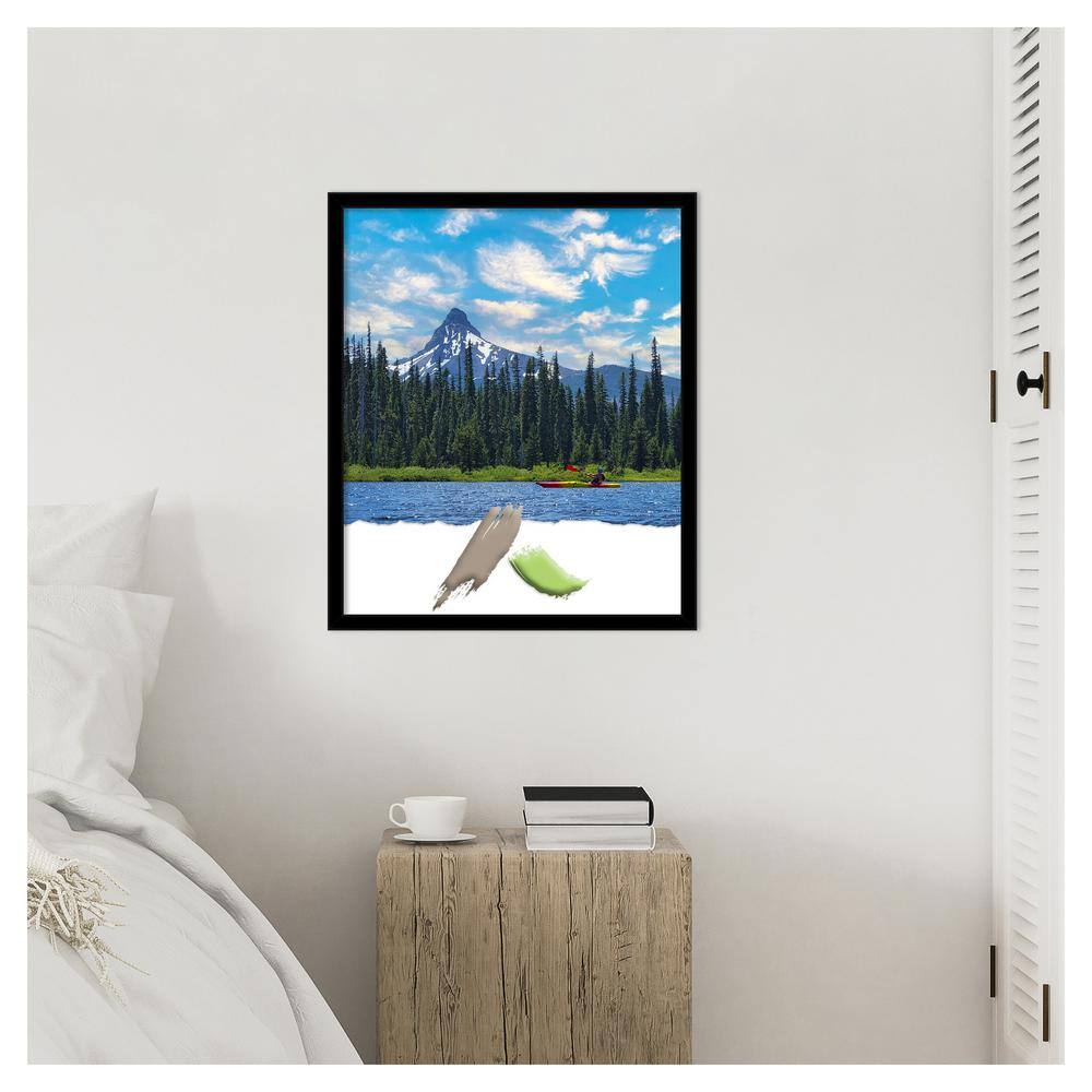Matte Black Polystyrene Rectangular Wall Picture Frame