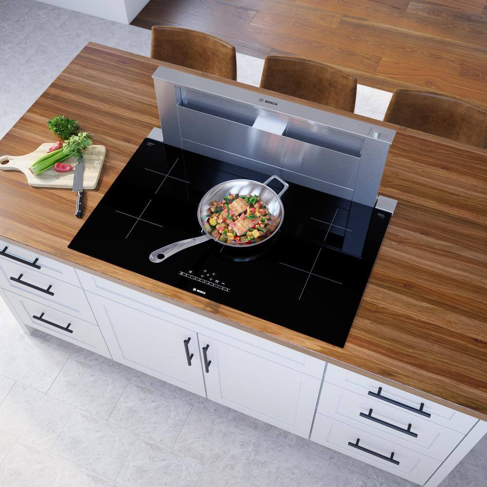36" Frameless Black Induction Cooktop with 5 Elements