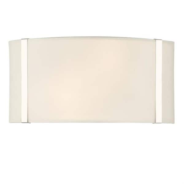 Crystorama Fulton 2-Light Polished Nickel Sconce