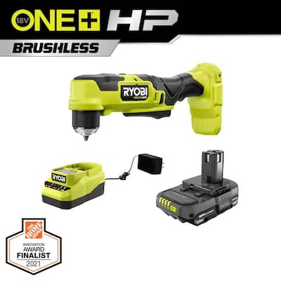 RYOBI ONE+ HP 18V Brushless Cordless Compact 3/8 in. Right Angle Drill  (Tool Only)