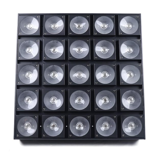 22.83 in. 800-Watt Equivalent Integrated LED Dimmable Black High Bay Light RGB Stage Lights DJ Party Light