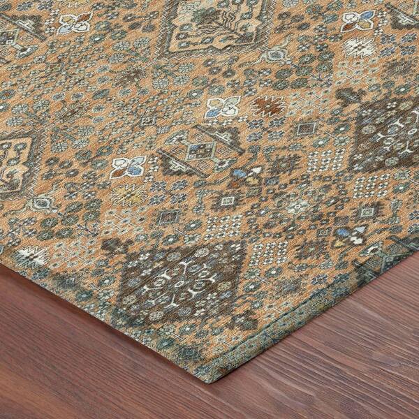 Chantille Machine Washable Indoor/Outdoor Abstract ACN2478 Copper 2 ft. x 3 ft. Area Rug