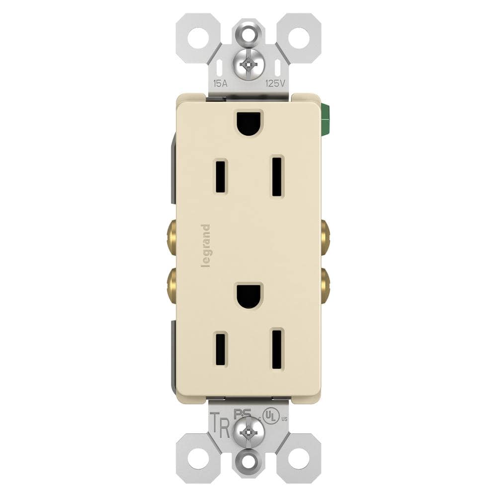 radiant 15 Amp 125-Volt Tamper Resistant Residential Decorator Duplex Outlet, Light Almond price history on PriceWatchPro