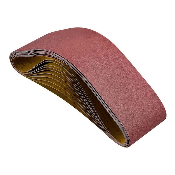Sanding Belts, 6 x 48 in. Belt Sander Belts, 10Pieces 80 Grit Aluminum Oxide for Woodworking,Steel, Aluminum,2025 Update