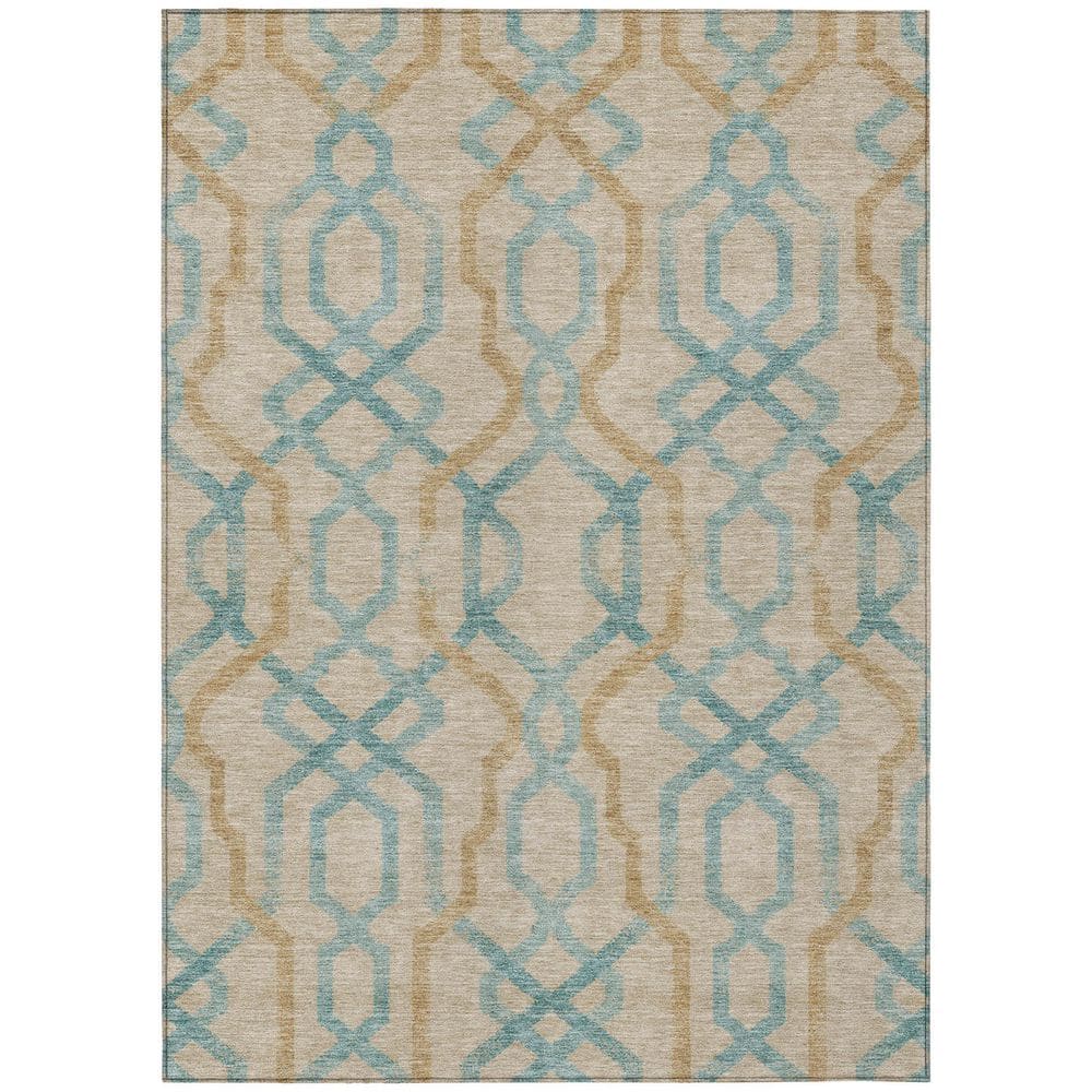 Chantille Machine Washable Indoor/Outdoor Abstract ACN2970 Cream 8 ft. x 10 ft. Area Rug price history on PriceWatchPro