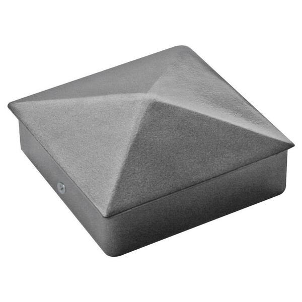 Yardistry 4 in. x 4 in. Powder Coated Aluminum Pyramid Post CapYP21014