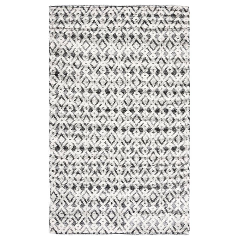 Vermont 5 ft. x 8 ft. Ivory/Black Geometric Two-Tone Area Rug price history on PriceWatchPro