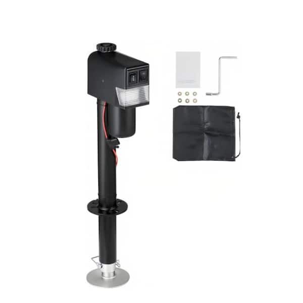 5000Lbs RV Electric Power Tongue Jack with Waterproof Cover, Wiring Trailer Jacks for Lifting RV Trailer, Horse, Utility