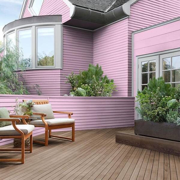 BEHR 1 gal. #P120-1 Starlet Pink Solid Color House and Fence