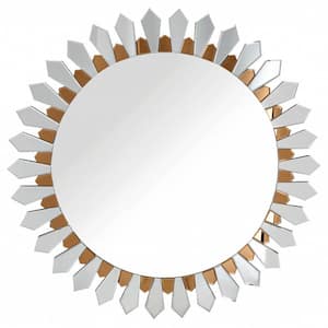 42.5 in. W x 42.5 in. H Glass Silver Decorative Mirror