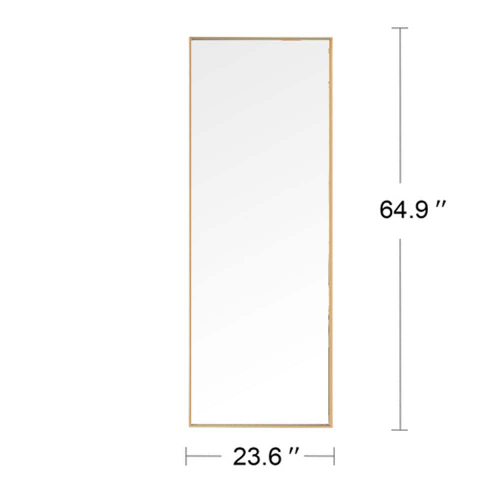 23.6 in. W x 64.9 in. H Rectangular Framed Wall Mounted Bathroom Vanity Mir