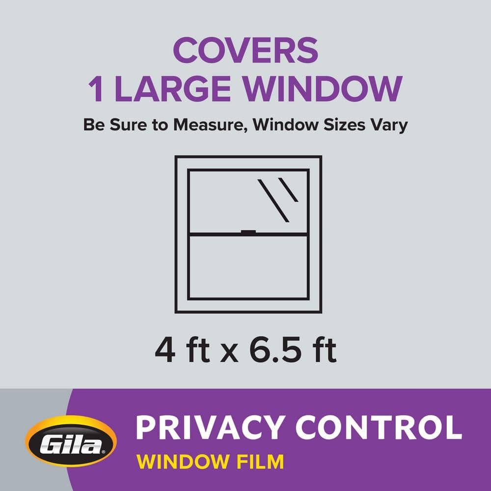 Gila Frosted White Privacy Control Window Film 48" x 6.5'