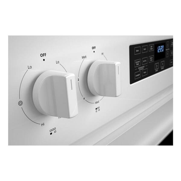 Whirlpool® 30 5.3 cu.ft. White Electric Range (Smooth Top) at