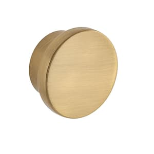 Sumner Street Home Hardware Minted 1.5 in. Satin Brass Large Knob RL060063  - The Home Depot