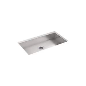 Vault 32 in. Undermount Single Bowl Stainless Steel Kitchen Sink