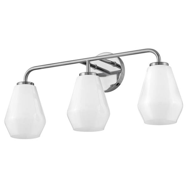 LARK - Gio 24.0 in. 3 Light Chrome Vanity Light