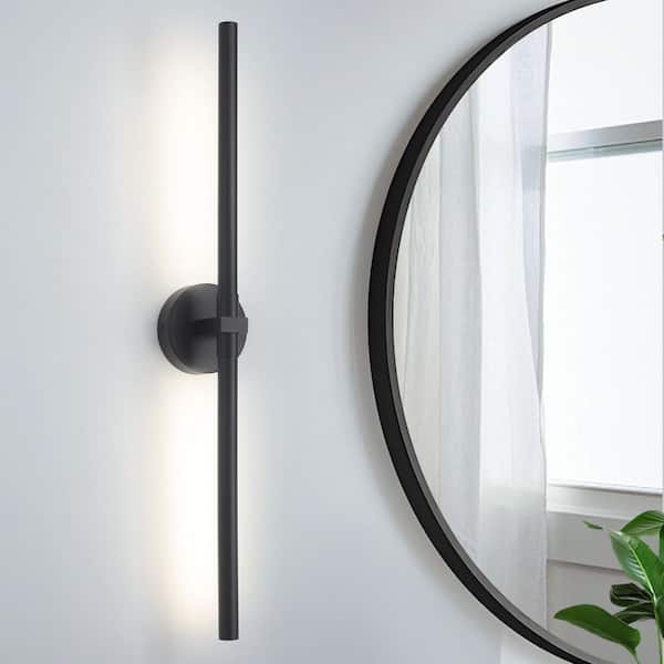 GoYeel 2-Light 31.26 in. Black Integrated LED Bathroom Vanity Light Bar
