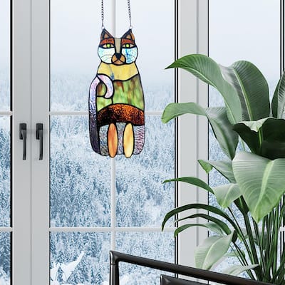 Stained Glass Panels Wall Decor The Home Depot - Stained Glass Window Door Panel Stained Glass Panels Wall Decor The Home Depot - Stained Glass Window Door Panel