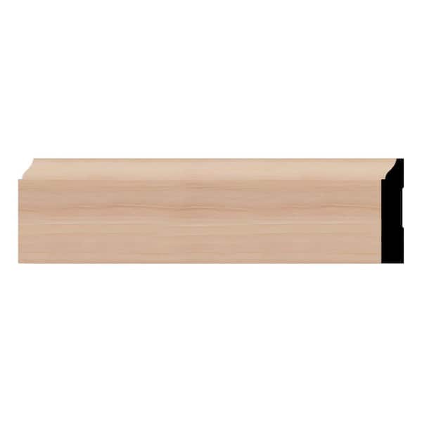 WM623 0.56 in. D x 3.25 in. W x 96 in. L Wood Cherry Baseboard Moulding