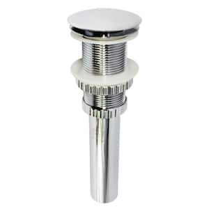 Coronel Push Pop-Up Bathroom Sink Drain in Polished Chrome without Overflow