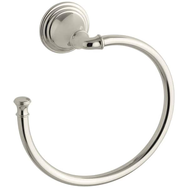 KOHLER Devonshire Towel Ring in Vibrant Polished Nickel