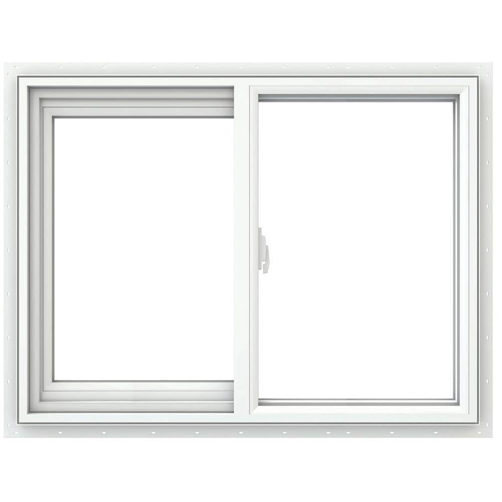 JELD-WEN V-2500 Series 29.5 in. W x 23.5 in. H Left-Handed White Vinyl ...