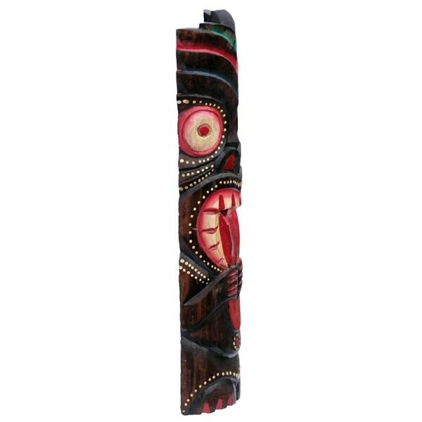 Backyard X-Scapes 20 in. Tiki Mask Crazy Tongue Wood Art Decor