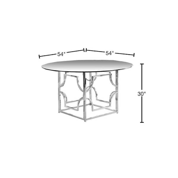 Florence White Round Dining Table 120cm