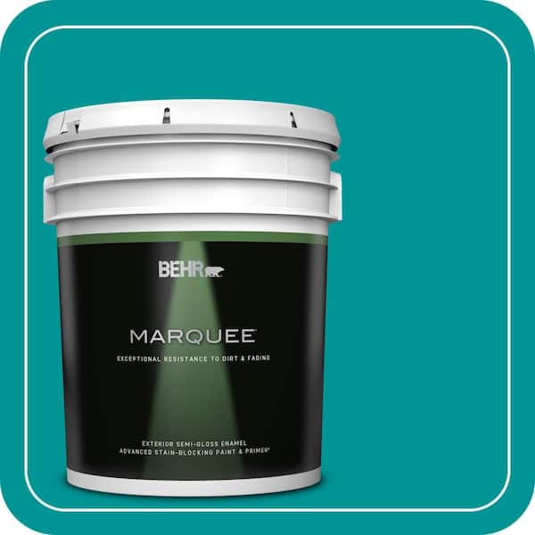 BEHR MARQUEE 5 gal. #P460-6 Paradise Landscape Semi-Gloss Enamel Exterior Paint & Primer