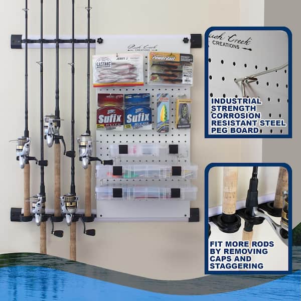 Discount Rush Creek 12-Rod Rolling Fishing Gear Tackle Cart for Sale, Online Fishing Store