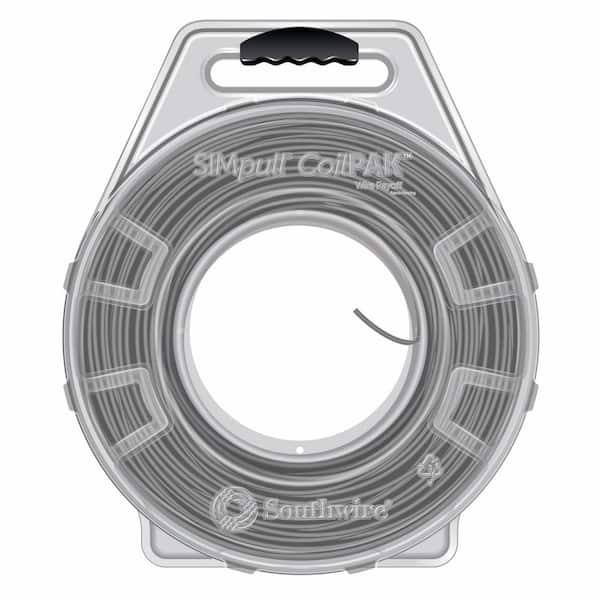 1250 ft. Gray/Brown Stripe 10 Sol CU CoilPAK SIMpull THHN Wire