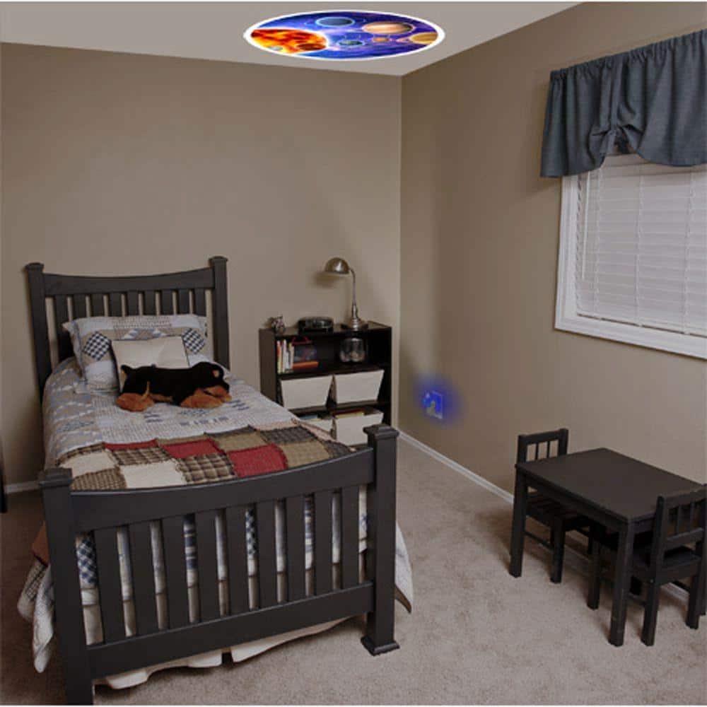 Projectables Solar System LED Plug-in Night Light with Globe Projector
