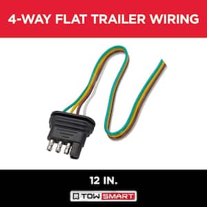 12 in., 4-Way Flat Trailer Wiring Connector