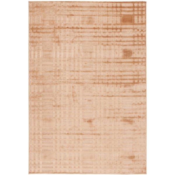 Paradise 8 ft. x 11 ft. Taupe High-Low Geometric Area Rug