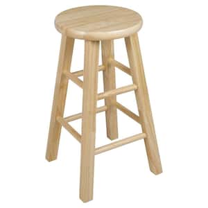12.09 in. x 12.09 in. x 24.00 in. Brown Wood Kitchen Counter Stools