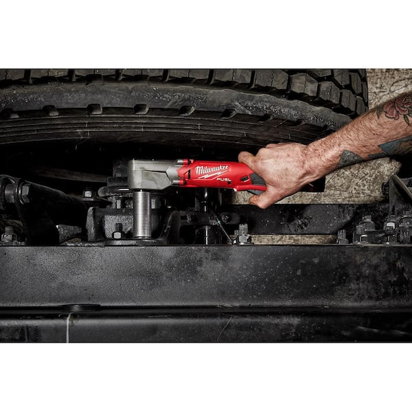 Milwaukee - M12 FUEL 12V Lithium-Ion Brushless Cordless 3/8 in. Right Angle Impact Wrench Kit with Two 2.0 Ah Batteries