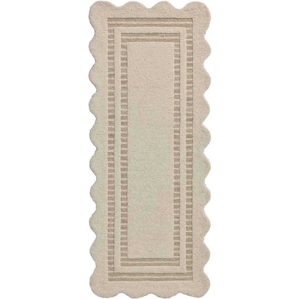 Loloi Chris Love Julia Scottie Ivory / Grey 2 ft. 6 in. x 9 ft. 9