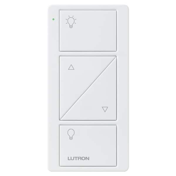 Lutron Pico Smart Remote (2-Button with Raise/Lower) for Caseta Smart Dimmer Switch, White (PJ2-2BRL-GWH-L01)