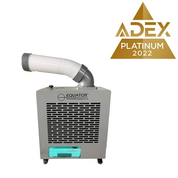 7000-BTU 130 Sq. Ft. Weatherized Outdoor Air Conditioner/ Spot Cooler plus Fan IP-24 Casters 110-Volt in Silver