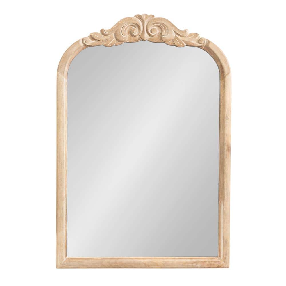 Arendahl Natural Wood 24"x36" Arch Vanity Mirror