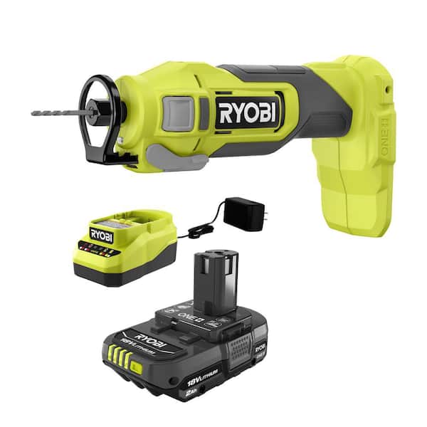 RYOBI ONE+ 18V Cordless Cut-Out Tool with ONE+ 18V 2.0 Ah Battery and Charger