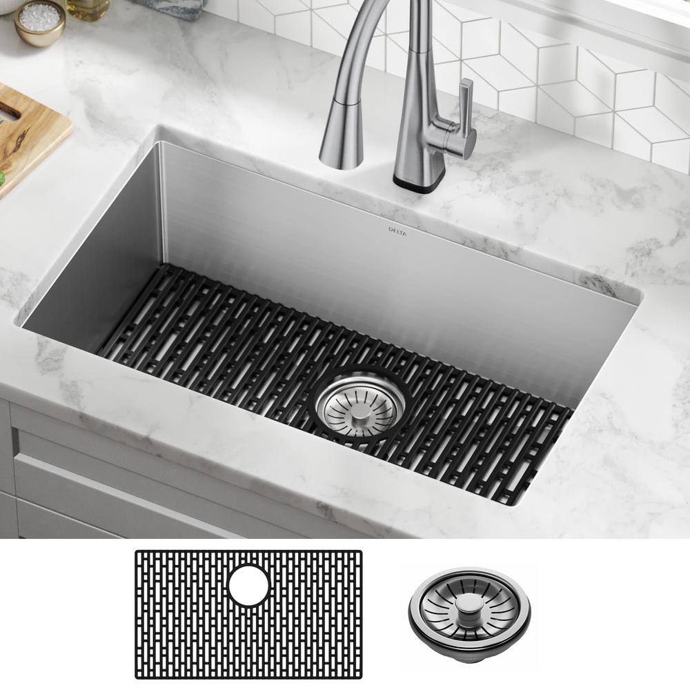 Delta 30" Stainless Steel Single Bowl Undermount Kitchen Sink