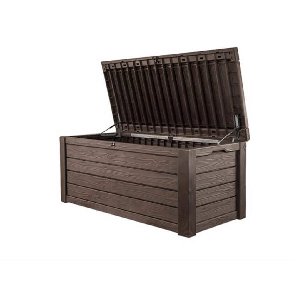 Eastwood Brown 150 Gallon Lockable Resin Deck Box