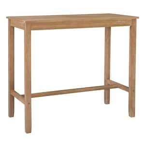 Concord Natural 47.25" x 23.75" x 42"H Bar Height Pub Table