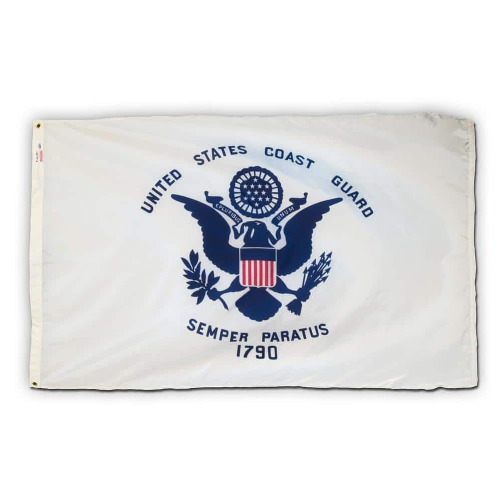 Perma-Nyl 3 ft. x 5 ft. Nylon Coast Guard Military Flag USCG3 - The ...