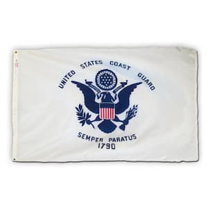 3 ft. x 5 ft. Nylon Coast Guard Military Flag