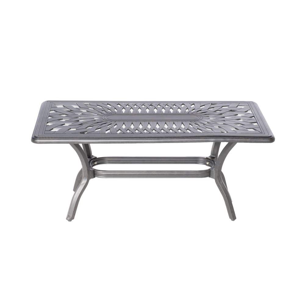 Newbury Beige Cushioned Cast Aluminum 4-Piece Patio Set