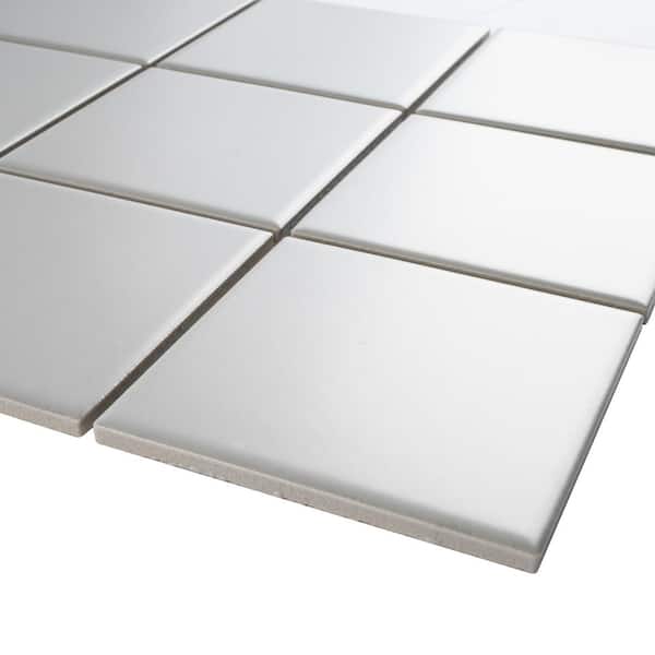 Beige Speckled Unglazed Porcelain Mosaic Square 2x2 Inch Porcelain
