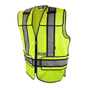 X-Large/3X-Large High Visibility Green Adjustable Breakaway Vest