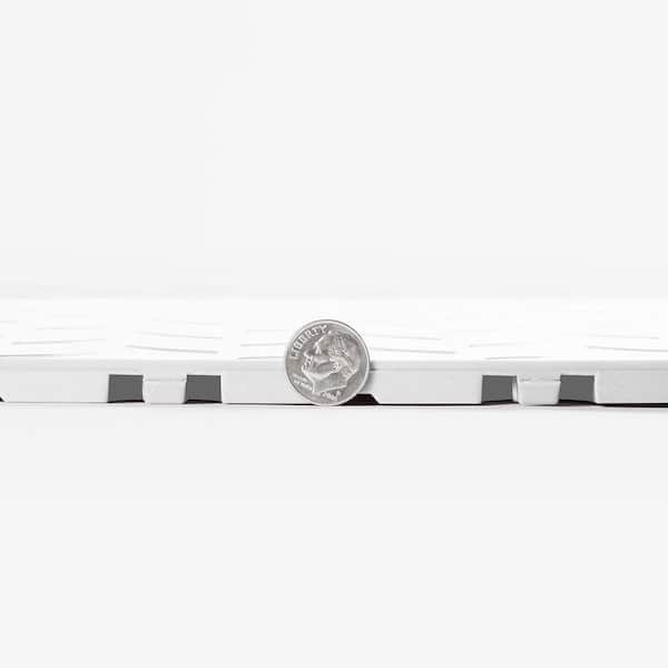 Nitro Diamond 3/8 in. Garage Tiles, White, 12 in. x 12 in., 52-Pack, Covers 52 sq. ft., Interlocking Floor Tiles